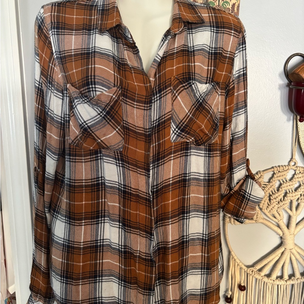 Altar’ State Plaid Button-Up Shirt